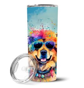 Chow Chow Hippie Dawg Stainless Steel Skinny Tumbler Vacuum Double Walled Reusable Insulated Tumbler Travel Cup for Coffee Cocktails Gift with Lid (Default: Default)