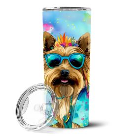Cairn Terrier Hippie Dawg Stainless Steel Skinny Tumbler Vacuum Double Walled Reusable Insulated Tumbler Travel Cup for Coffee Cocktails Gift with Lid (Default: Default)