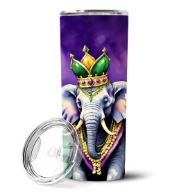 Elephant King of Mardi Gras Stainless Steel Skinny Tumbler Vacuum Double Walled Reusable Insulated Tumbler Travel Cup for Coffee Cocktails Gift with L (Default: Default)