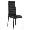 Modern Dining Room Accent Chairs Set of 4, Upholstered Leather Side Chair for Dining Tables