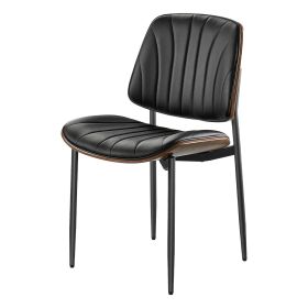 Modern Dining Room Accent Chairs Set of 6, Upholstered Leather Side Chair for Dining Tables (Quantity: 6 Pcs)