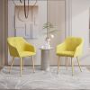The modern style dining chair imitating linen is suitable for various environments and is applicable to restaurants, living rooms and offices