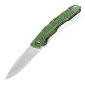 Aluminium Alloy Handle For Sharp Folding Knife (Color: Green)