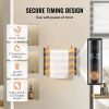 4 Bars Towel Warmer Rack, Wall Mounted Heated Towel Rack for Bathroom, IPX5 Waterpoof Towel Heater Rack with Timer & LED Display Screen