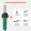 Hot Air Plastic Welder, 1600W Hot Air Torch Pistol, 122-1112 Fahrenheit PVC TPO Vinyl Heat Gun Welding Torch