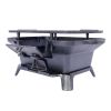 Portable Cast Iron BBQ Grill with Grate for Outdoor