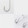 1/2/4pcs Over The Door Drawer Cabinet Hook; 304 Stainless Steel Double S-Shaped Hook Holder Hanger Metal Heavy Duty-Free Punching Door Back Hanging Cl