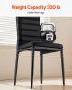 Modern Dining Room Accent Chairs Set of 4, Upholstered Leather Side Chair for Dining Tables