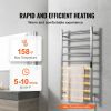 10 Bars Towel Warmer Rack, Wall Mounted Heated Towel Rack for Bathroom, IPX5 Waterpoof Towel Heater Rack with Timer & LED Display Screen