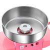 Electric Cotton Candy Machine with Cart, 1000W Commercial Candy Floss Maker with 20.5 in Stainless Steel Bowl, Sugar Scoop, and Drawer, Easy to Use