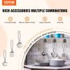 Corner Wooden Play Kitchen, Toy Set with Lights and Sounds, Toddler Kitchen with Ice Maker, Oven, Sink, Clock, Microwaves