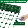 Safety Fence 4'x100' with 100 Zip Ties, Plastic Mesh Fencing Roll, Temporary Reusable Netting for Snow Fence, Garden, Construction and Animal Barrier