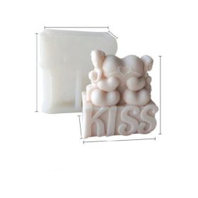 Valentine's Day Candle Mold DIY Chocolate Handmade Soap (Option: Kiss)